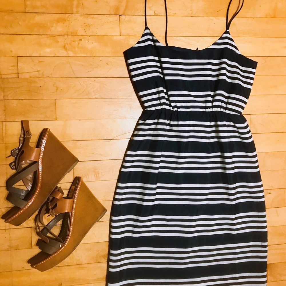 Spaghetti strap nautical summer dress by J crew
